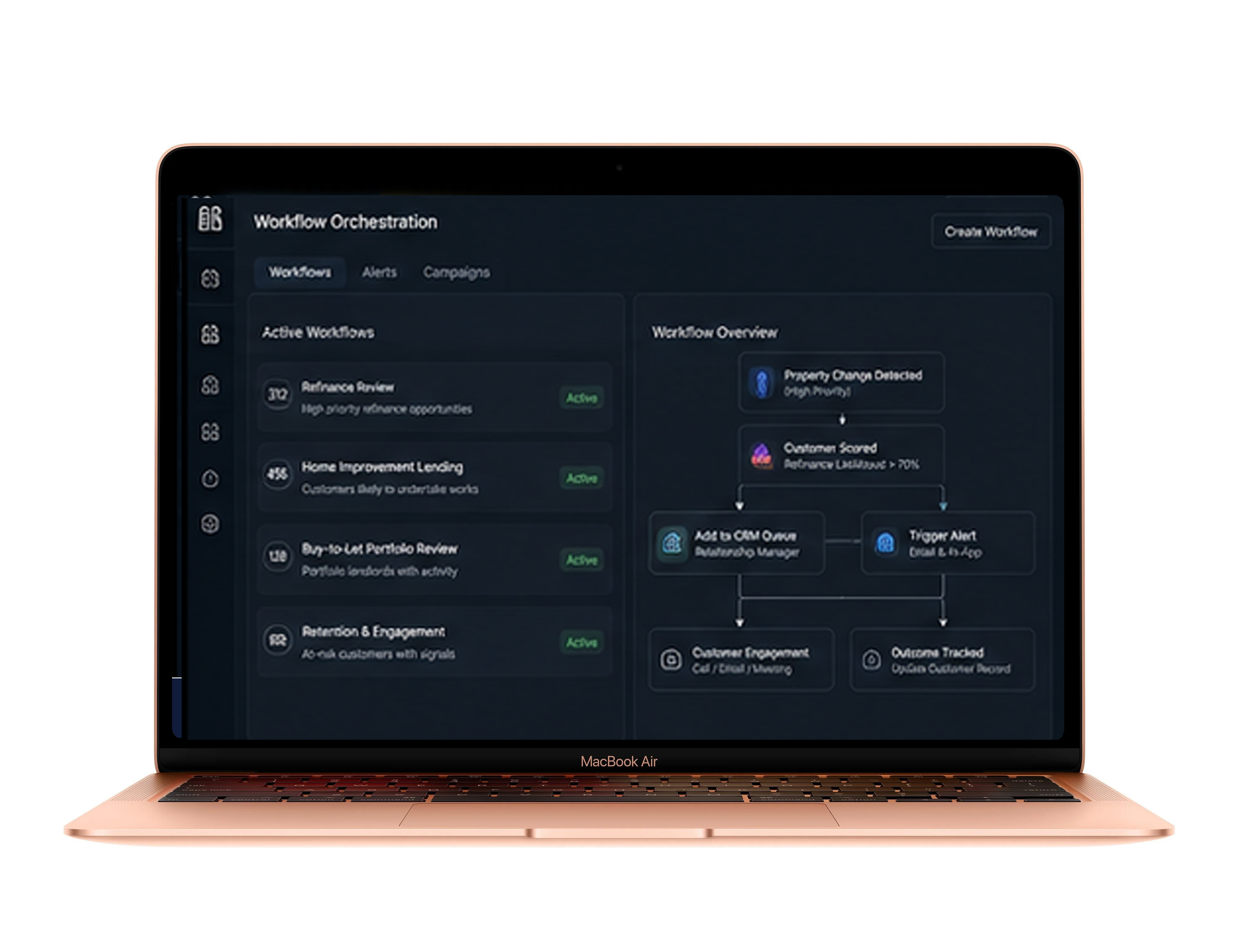 Workflow orchestration dashboard